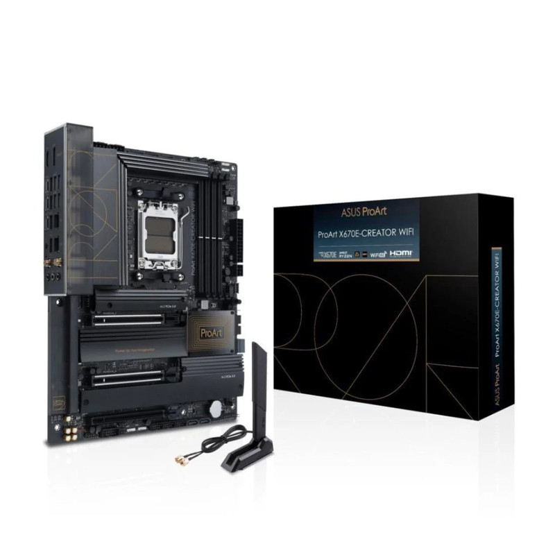 ASUS ProArt X670E-Creator WiFi DDR5 Ryzen 7000 ATX Motherboard - Black - اللوحة الأم